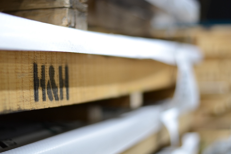 Cut-to-length line producing sheets at H and H Metal Source in Grand Rapids, Michigan
